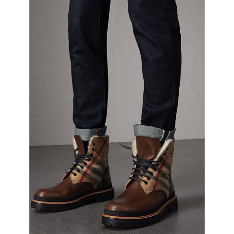 burberry herrenschuhe schuhe|Burberry boots for men.